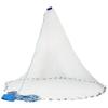 American Saltwater Fishing Cast Nets, Premium Bait Trap Casting Net 4Ft Radius Size with Heavy Duty Sinker Weights Throw Net Nylon/Tire Line 3/8 Inch Mesh Size for Bait Net Trapno ring view 1