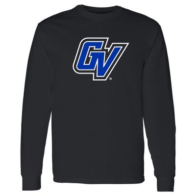 UGP Campus Apparel AL02 - GVSU Grand Valley State University Lakers Primary Logo Long Sleeve T Shirt - 2X-Large - Black
