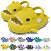 Jfxgjuv Sharklas Kids, Sharklas Originales Kids, Shark Slides Kids with Strap, Chanclas De Tiburon, Sharky Chanclas Kids Non-Slip Thick Sole Open Toe Shark Sandals (Yellow,11-11.5 Little Kid) view 1