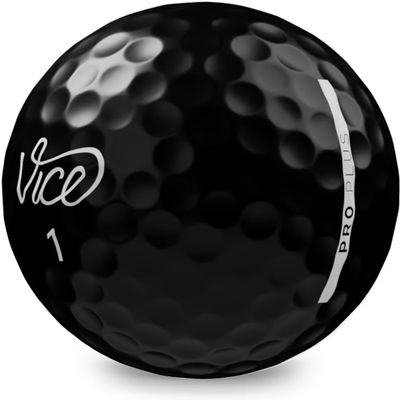 LostGolfBalls - 100 Vice Pro Plus Black Limited Edition Golf Balls in Mint Condition, AAAAA Quality, Recycled Used Golf Balls, Very Rare Vice Pro Plus Golf Balls, Black