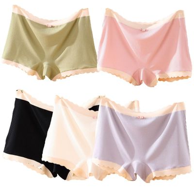 XWSM 5-Pack Women's Boyshorts Panties Plus Size Boxer Briefs Underwear Girls Ladies Underpants Sleep Everyday Sports Shorts(Multi-colored,L/Large)