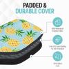 Palms-O-Aces Pickleball Paddle Cover | Canvas Padded Pickleball Paddles Sleeve with Zipper | Lightweight Protective Paddle Case for Standard Paddles | Paddle Cover Accessory | Pineapple view 4