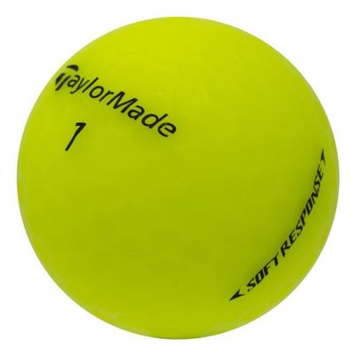 LostGolfBalls.com LostGolfBalls - 100 Recycled & Used Soft Response Yellow Golf Balls for TaylorMade Golf Balls, Mint Condition, AAAAA Quality