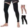 Doc Miller Thigh High Compression Socks  Footless 15-20 mmHg Support Hose for Men & Women, No Foot Leg Sleeves for Circulation, Travel, Work, Pregnancy, Daily Wear  1 Pair view 1