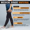 Doc Miller Thigh High Compression Socks  Footless 15-20 mmHg Support Hose for Men & Women, No Foot Leg Sleeves for Circulation, Travel, Work, Pregnancy, Daily Wear  1 Pair view 4