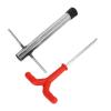 Gonetre Ice Peg Drill Ice Peg Auger Threaded Peg Ice Drill Tent Stake Nail Drill Ice Fishing Accessory Ice Peg Drill Threaded Stainless Steel Multi Functional Ice Fishing Stake Nail Auger view 3