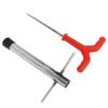 Gonetre Ice Peg Drill Ice Peg Auger Threaded Peg Ice Drill Tent Stake Nail Drill Ice Fishing Accessory Ice Peg Drill Threaded Stainless Steel Multi Functional Ice Fishing Stake Nail Auger view 4