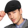 DIYDECAL 2 Pack Mens Flat Cap Ivy Gatsby Newsboy Driving Hat Black+White view 2