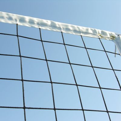 NineFit Basics Douglas Power VolleyBall Net (39 x 32') with Cable Top and Rope Bottom, Black Netting