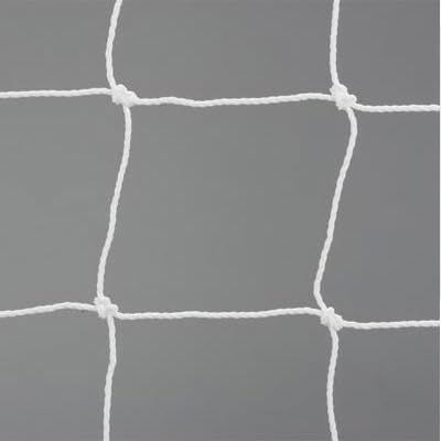 NineFit Basics Douglas SN-CLUB 4mm Twisted Polyethylene Soccer Net, 8'H x 24'W x 3'T x 8'6""B, White