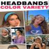 DRESHOW 8 Pack Sports Headbands for Women Non-Slip Stretchy Fashion HairBand Curly Hair Headband Soft Hair Accessories for Daily Wear Workout Yoga Running view 2
