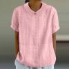 Day Today 2024 White Blouse For Women White Linen Cover Up Ladies Tops And Blouses Jen Reed Sister Studio Storefront Womens Clothes Cropped Button Down Shirts For Women Button Up Shirt view 2