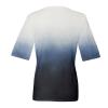 Elbow Length Tops for Women V Neck T Shirts Summer Casual Half Sleeve Tops view 3