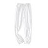 NineFit Basics Toddler Kids plain Stretch Basic Harem Long Pants Boys Girls Pajams Joggers Sweatpants (White, 10-12 Years) view 1