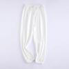 NineFit Basics Toddler Kids plain Stretch Basic Harem Long Pants Boys Girls Pajams Joggers Sweatpants (White, 10-12 Years) view 2