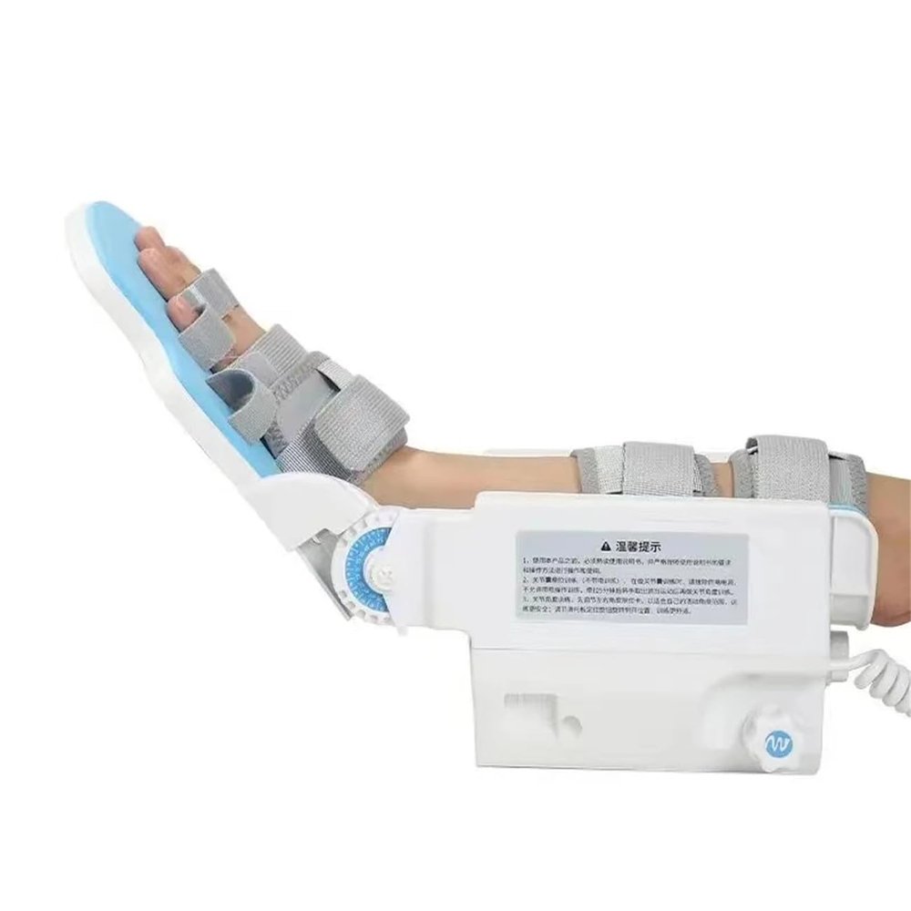 LMYYDES Electric Wrist Rehabilitation Device, Wrist Finger Exerciser with Remote and Angle Dial, 5 Fingers Separation and Joint Floating Design, Hemiplegia, Muscle Atrophy, Stroke