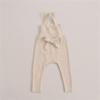 NineFit Basics Baby Newborn Infant Girls Boys Cotton Summer Autumn Ribbed Lace Long Pants Suspender Pants Boys (Beige, 6-12 Months) view 3