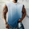 Finelylove Deals of Today Prime Mens Tank Top Big and Tall Round Neck Sleeveless Summer Tank Tops Workout Tank Tops Casual Graphic Tees Running Tank Top Mens Blue M view 2