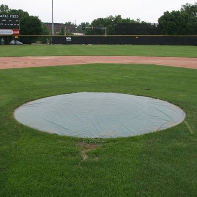 NineFit Basics Douglas Weighted Baseball Mound Cover, Dark Green (18' Diameter Pitcher's Mound Cover)