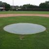 NineFit Basics Douglas Weighted Baseball Mound Cover, Dark Green (18' Diameter Pitcher's Mound Cover) view 1