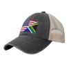 America South African Flag Cowboy Hat Trucker Mesh Baseball Cap: Comfortable & Sturdy Headwear for Outdoor Black39 view 1