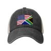 America South African Flag Cowboy Hat Trucker Mesh Baseball Cap: Comfortable & Sturdy Headwear for Outdoor Black39 view 2