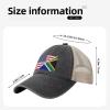America South African Flag Cowboy Hat Trucker Mesh Baseball Cap: Comfortable & Sturdy Headwear for Outdoor Black39 view 3