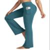 Willit Women's Yoga Pants Flare Leggings Bootcut High Waist Tummy Control Workout Pants with Pockets 31" Teal M view 1