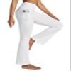 Willit Women's Yoga Pants Flare Leggings Bootcut High Waist Tummy Control Workout Pants with Pockets 29" White L view 1