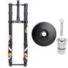 BUCKLOS Fat Tire 5.0 26inch Air Electric Mountain Bike Inverted Suspension Fork, Thru Axle 15 * 150mm 180mm Travel &Matte Carbon Fiber Headset Top Cap and Expander Plug view 1