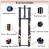 BUCKLOS Fat Tire 5.0 26inch Air Electric Mountain Bike Inverted Suspension Fork, Thru Axle 15 * 150mm 180mm Travel &Matte Carbon Fiber Headset Top Cap and Expander Plug view 3