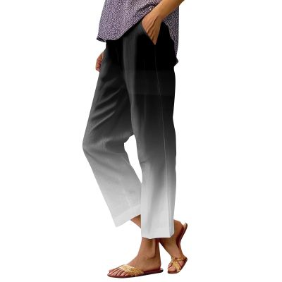 Baggy Linen Pants Women Petite Women Cotton Linen Pants Drawstring High Waist Palazzo Casual Pant Summer Trousers with Pockets Linen Clothes for Women Petite