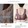 HONGFSM Summer Ultra-Thin Floral Print Bra Wireless Comfort Sports Bralette Plus Size Seamless Push Up Bras for Mature Women(Skin,XX-Large) view 4