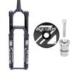 BUCKLOS MTB Air Suspension Fork 27.5 110 * 15mm Boost AM E-Bike Tapered, Travel 160mm 36mm Inner TubeThru Axle Front Forks & Black Aluminium alloy Headset Top Cap and Expander Plug view 1