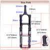 BUCKLOS MTB Air Suspension Fork 27.5 110 * 15mm Boost AM E-Bike Tapered, Travel 160mm 36mm Inner TubeThru Axle Front Forks & Black Aluminium alloy Headset Top Cap and Expander Plug view 2
