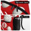 CUXWEOT Red Volleyball School Backpack Personalized Shoulders Bookbags for Sports Party view 4