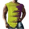 Finelylove Deals of Today Prime Mens Tank Top Big and Tall Round Neck Sleeveless Summer Tank Tops Workout Tank Tops Casual Graphic Tees Athletic Fit Tank Top Men Yellow 5XL view 1