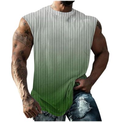 Finelylove Orders Placed by Me Mens Tank Top Big and Tall Round Neck Sleeveless Summer Tank Tops Workout Tank Tops Casual Graphic Tees Mens Muscle Tank Green 3XL