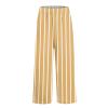Baggy Linen Capri Pants Women Linen Capri Pants for Women Straight Leg Casual Summer Elastic High Waisted Drawstring Lightweight Cropped Trousers Linen Clothes for Women Petite view 3