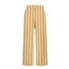 Baggy Linen Capri Pants Women Linen Capri Pants for Women Straight Leg Casual Summer Elastic High Waisted Drawstring Lightweight Cropped Trousers Linen Clothes for Women Petite view 4