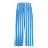 Baggy Linen Capri Pants Women Linen Pants Women Summer Wide Leg Palazzo Pants Casual Loose High Waisted Drawstring Pants Trousers with Pockets Linen Clothes for Women Petite view 3