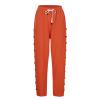 Franterd Linen Capri Pants for Women 2024 Trendy Summer Casual Drawstring Straight Leg Pants Beach Elastic Waist Work Trouser view 3