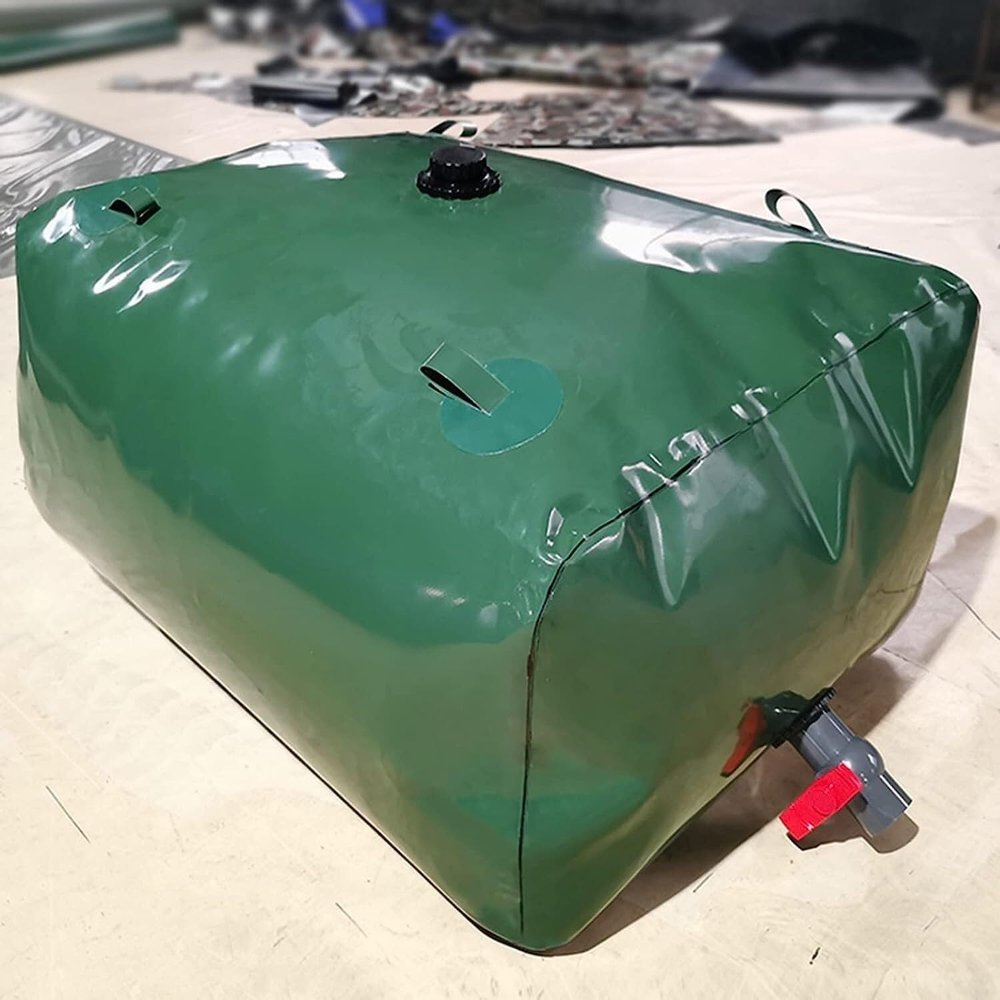 RhLLvJ Water Storage Container, Outdoor Farm Watering Collapsible Water Storage Bladder Portable Water System Emergency Water(240L/0.7 * 1 * 0.35M)