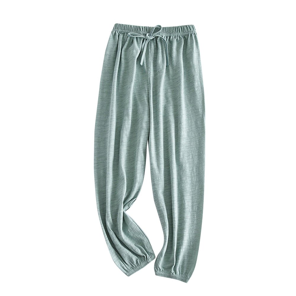 NineFit Basics Toddler Kids plain Stretch Basic Harem Long Pants Boys Girls Pajams Joggers Sweatpants (Mint Green, 5-6 Years)