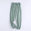 NineFit Basics Toddler Kids plain Stretch Basic Harem Long Pants Boys Girls Pajams Joggers Sweatpants (Mint Green, 5-6 Years) view 2