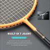 LLLSSS Carbon Fiber Badminton Rackets Strungs 5U 75g Max Tension 30LBS Professional Racqeut Sports for Adult Bags view 4