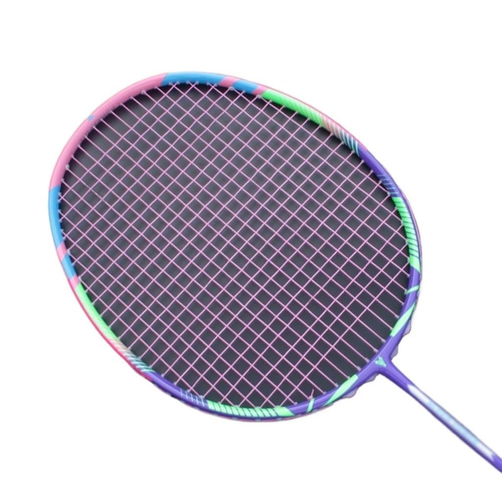 LLLSSS Light Weight 8U 65g Carbon Fibe Badminton Rackets with Strings Bags 22-30LBS Professional Racquet Sports for Adult(D)