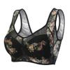 HONGFSM Summer Ultra-Thin Floral Print Bra Wireless Comfort Sports Bralette Plus Size Seamless Push Up Bras for Mature Women(Black,5X-Large) view 1