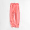 NineFit Basics Toddler Kids plain Stretch Basic Harem Long Pants Boys Girls Pajams Joggers Sweatpants Anti-Mosquit (Pink, 5-6 Years) view 2