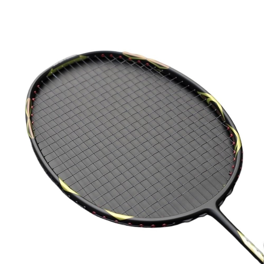 LLLSSS Professional 3U 85G Carbon Fiber Badminton Rackets Offensive Type G5 Light Weight Training Racquet with Strings Bags Adult Sport
